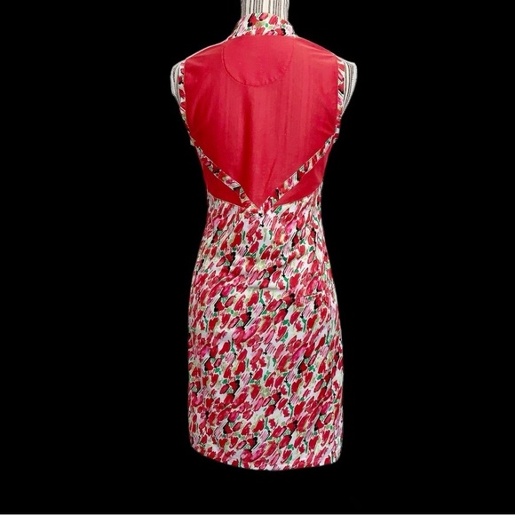 E P pro New York Golf Tennis dress Womens medium Mesh insets Sleeveless Floral - Picture 3 of 10